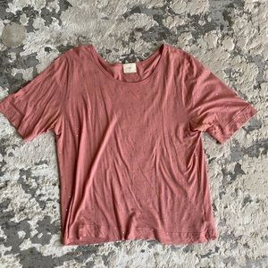 T.La Oversized Shimmery Polka Dot Tee